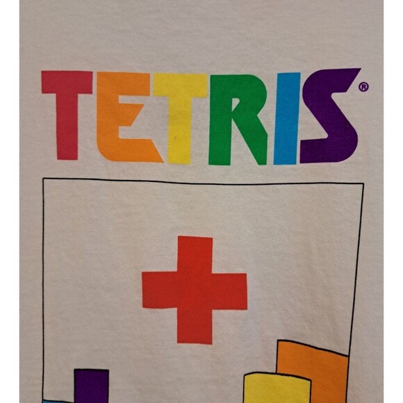 Tetris 40th Anniversary T Shirt American Red Cross Graphic Print Hanes-T Size XL - Picture 3 of 14